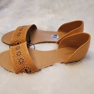 Nicole slip on mustard yellow flats
